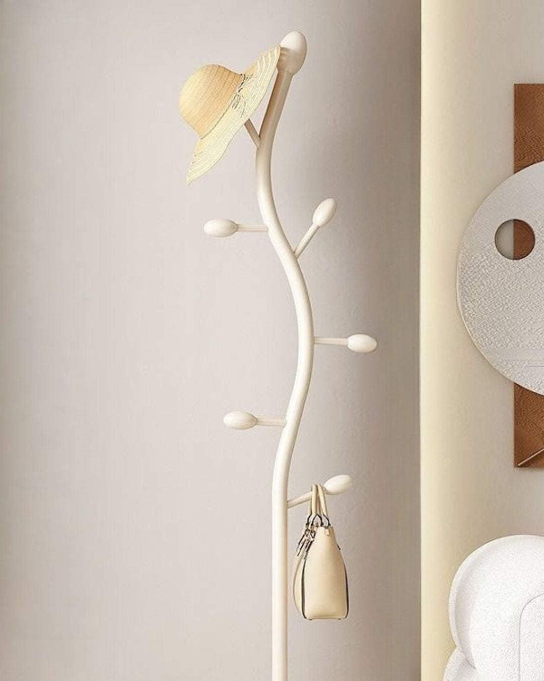 Porte-manteau sur pied moderne en forme d’arbre